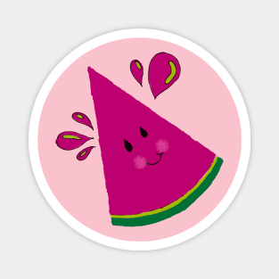 Smiley Watermelon Magnet